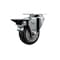 Service Caster 3.5'' Thermo Rubber Wheel Swivel Top Plate Caster with Posi Brake SCC-20S3514-TPRB-PLB - alternate 1